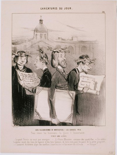 Caricatures of the Day - The Illusions of Artists by Honoré Daumier